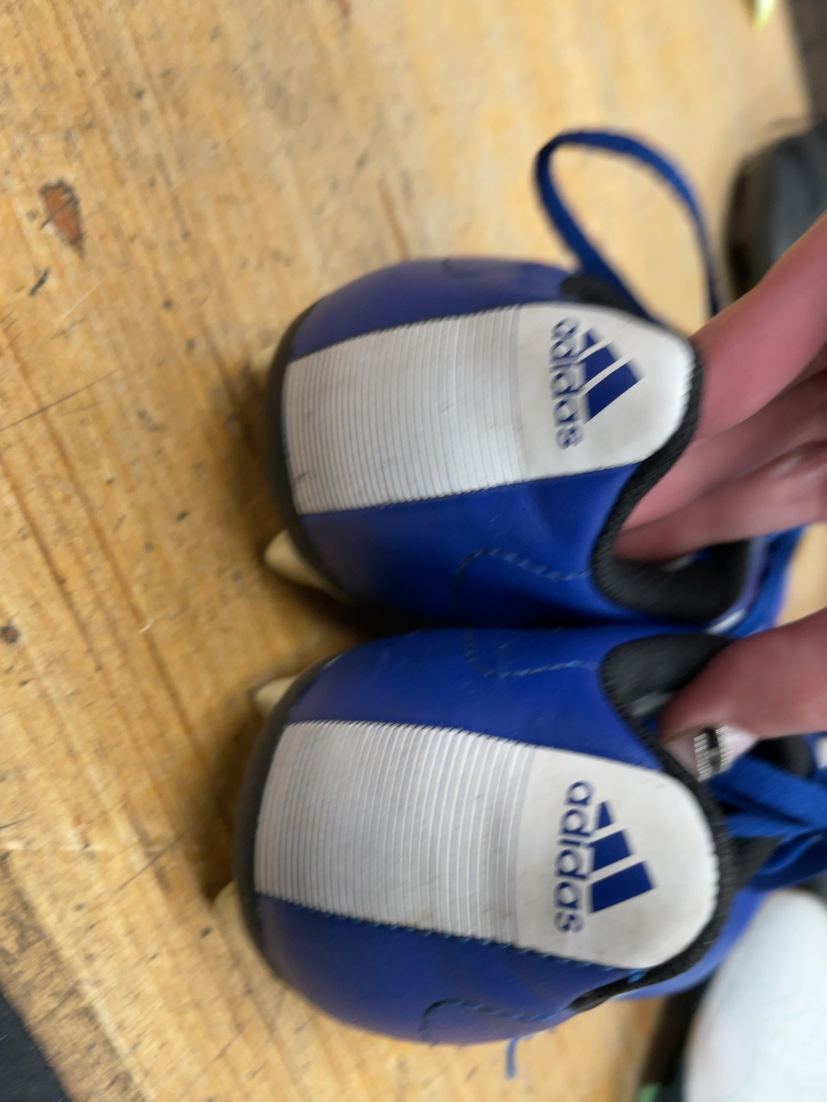 Adidas Soccer Cleats Size 5.5 Blue/White