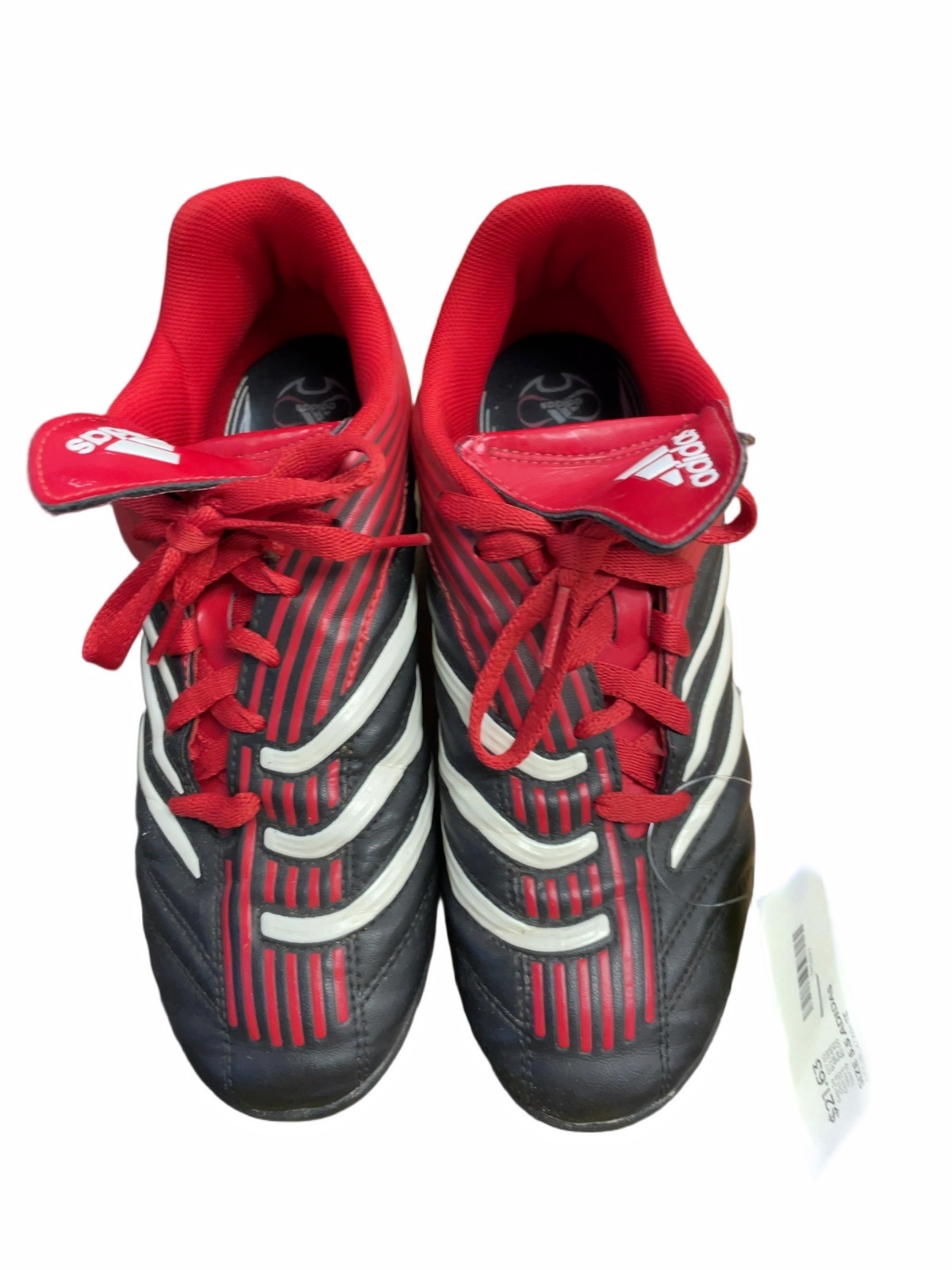 Adidas Soccer Cleats Size 5.5 Red/Black/White - image 1