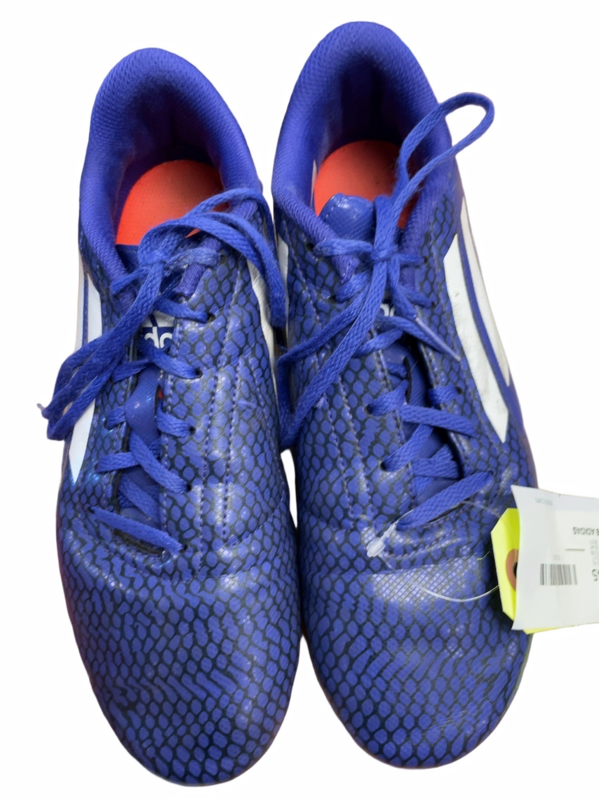 Adidas Soccer Cleats Size 8 Blue Snakeskin Pattern