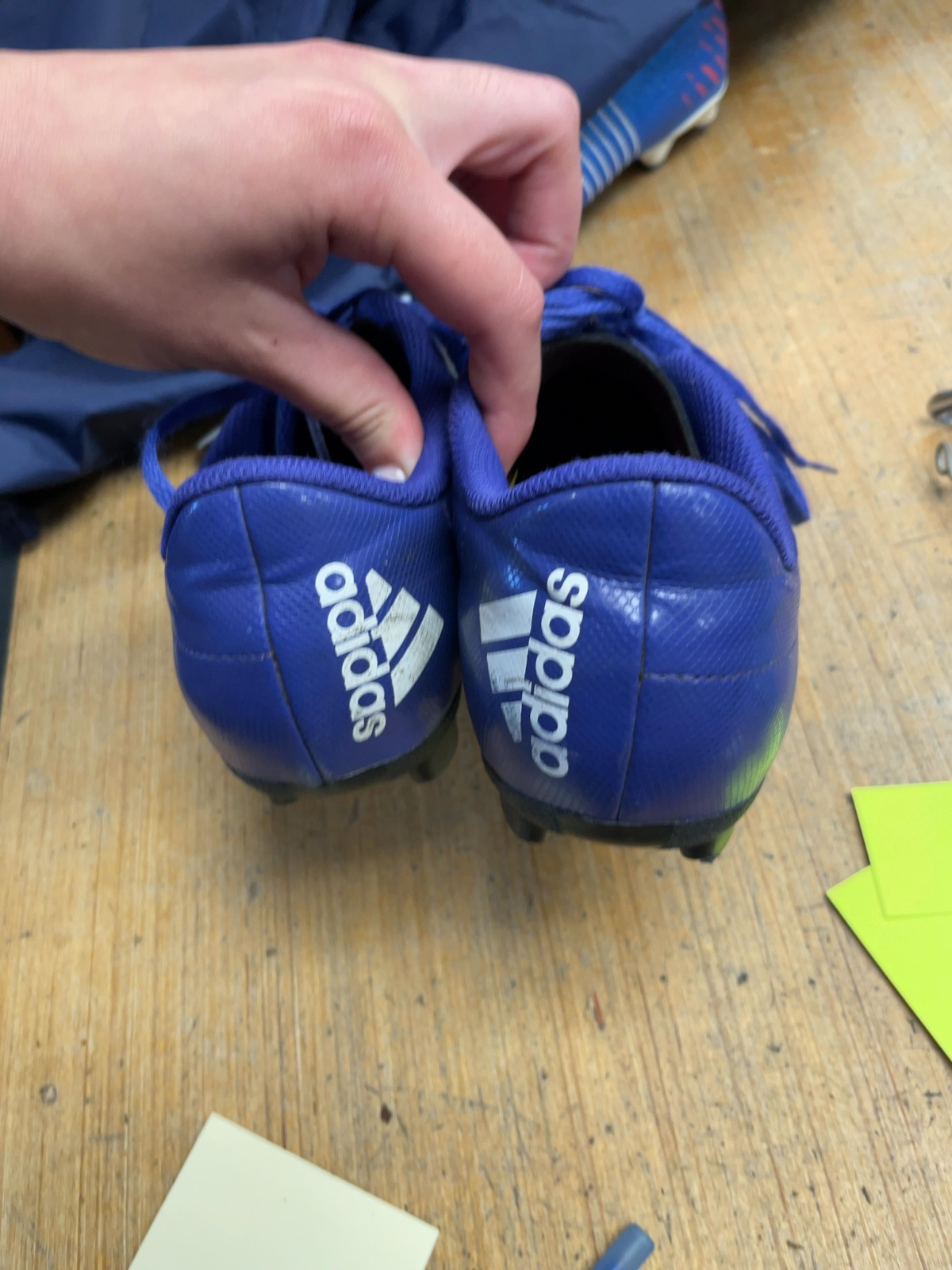 Adidas Soccer Cleats Size 8 Blue Snakeskin Pattern