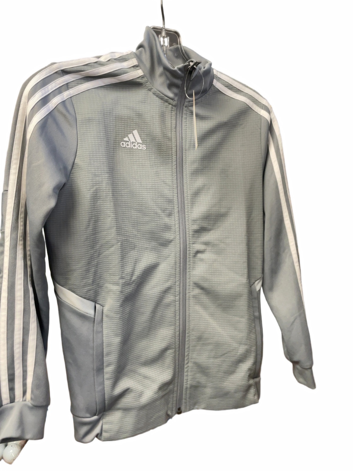 Adidas Soccer Jacket Youth M (11-12Y) Grey - image 1