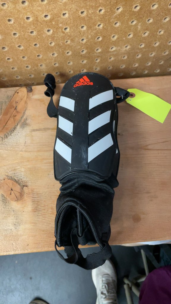 Adidas Soccer Shin Pads - Medium - Black/Red