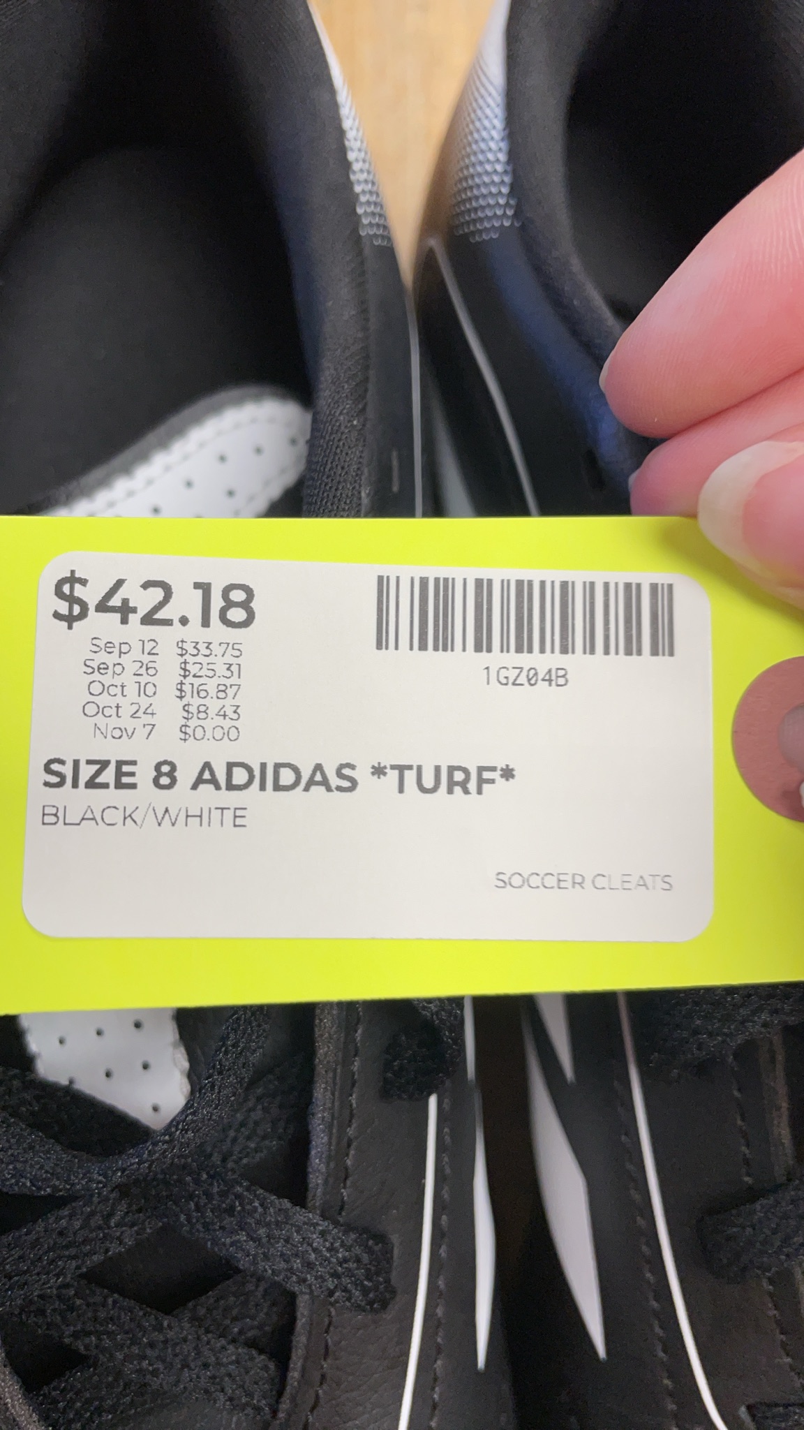 Adidas Turf Size 8 Soccer Cleats