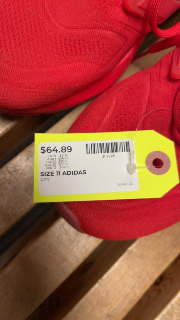 Adidas Ultraboost Running Shoes - Red - Size 11