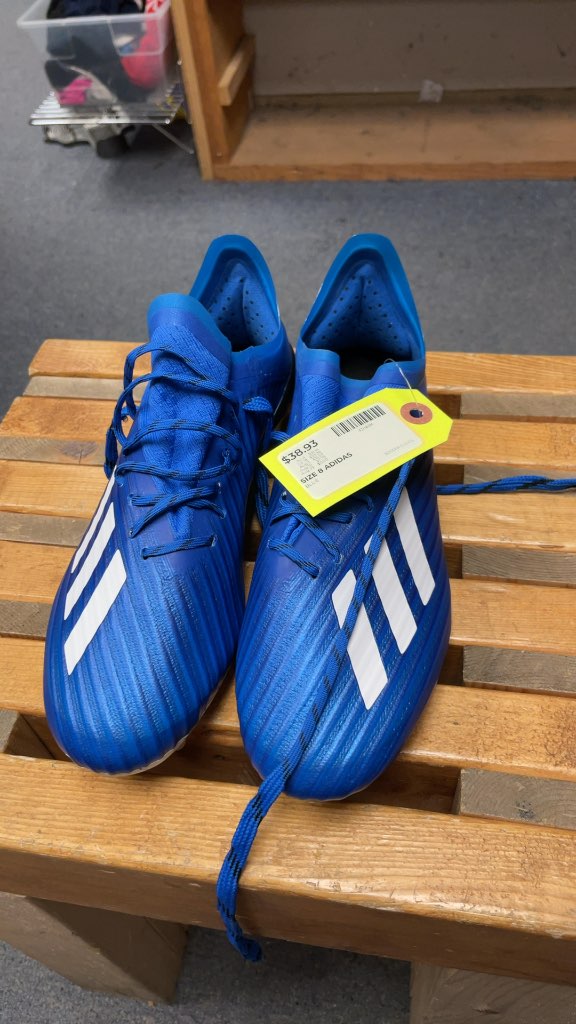 Adidas X 19.1 Soccer Cleats - Blue - Size 8