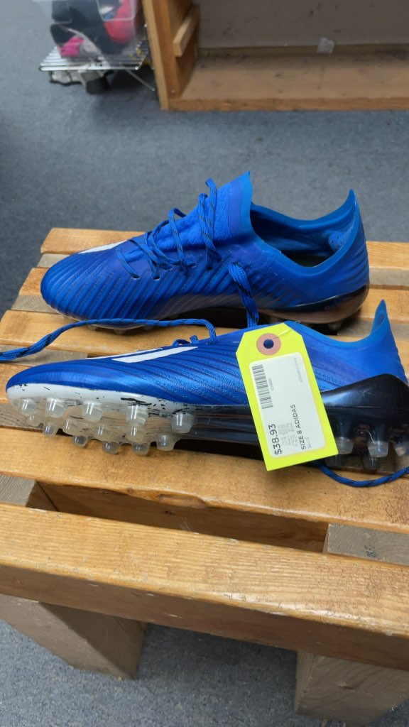 Adidas X 19.1 Soccer Cleats - Blue - Size 8