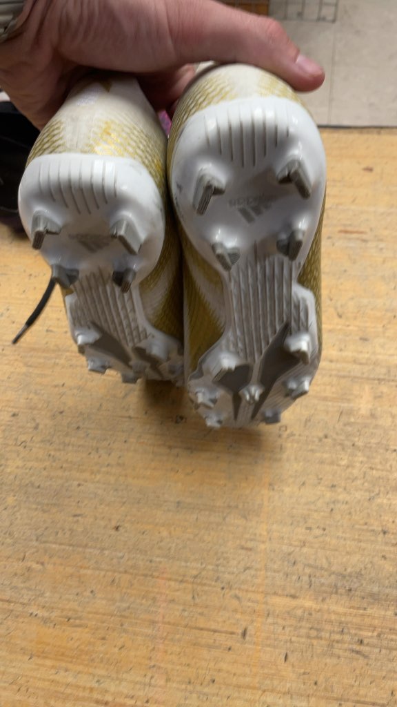 Adidas X Ghosted.3 Soccer Cleats - White/Gold - Size 6