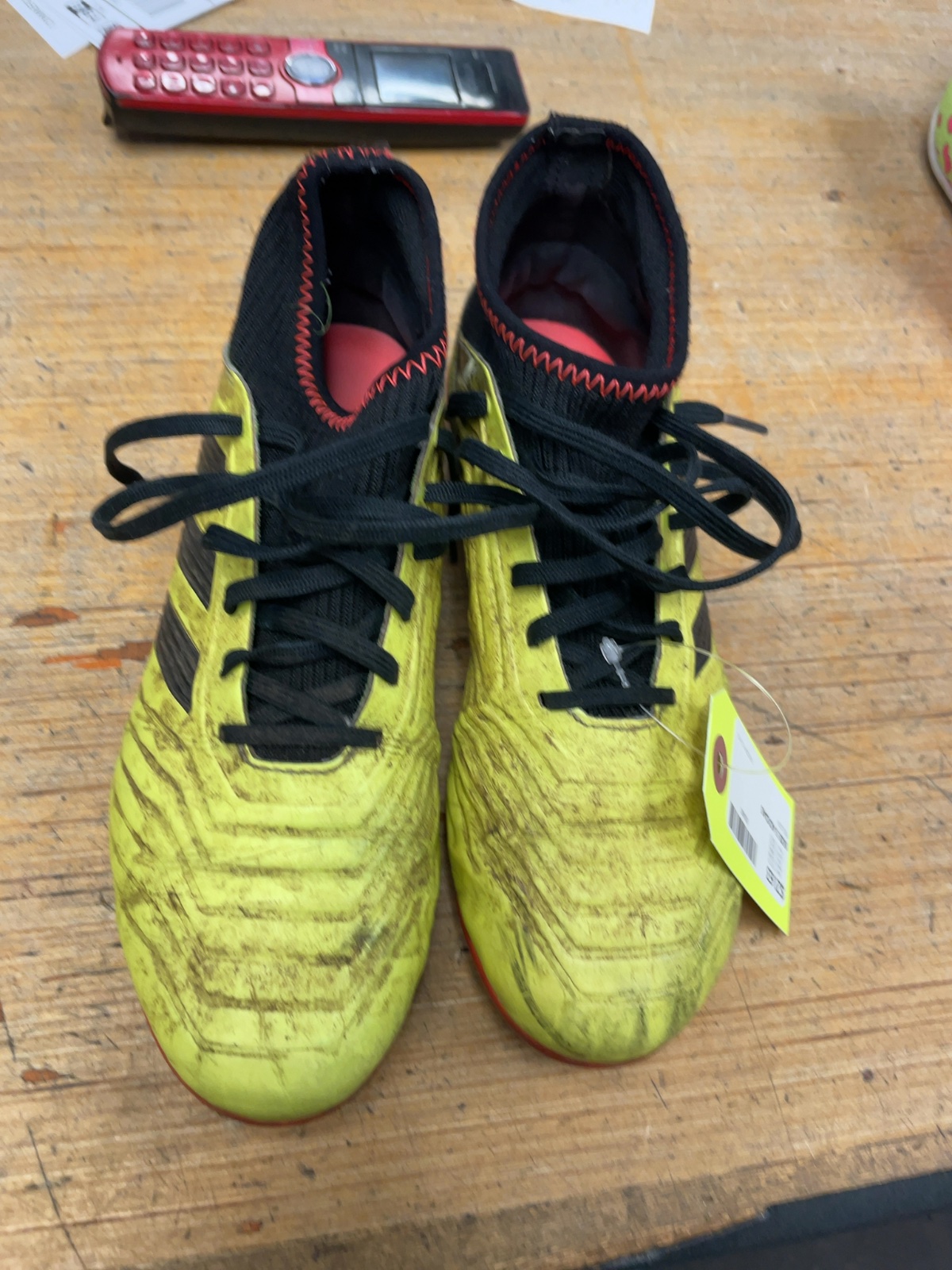 Adidas Yellow Soccer Cleats - Size 5