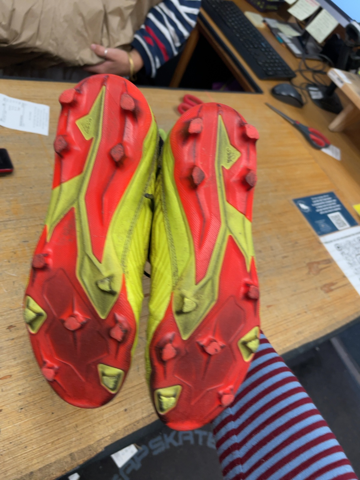 Adidas Yellow Soccer Cleats - Size 5
