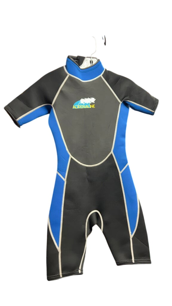 Adrenaline Junior Shorty Wetsuit - Black/Blue - Size 7/8 - image 1
