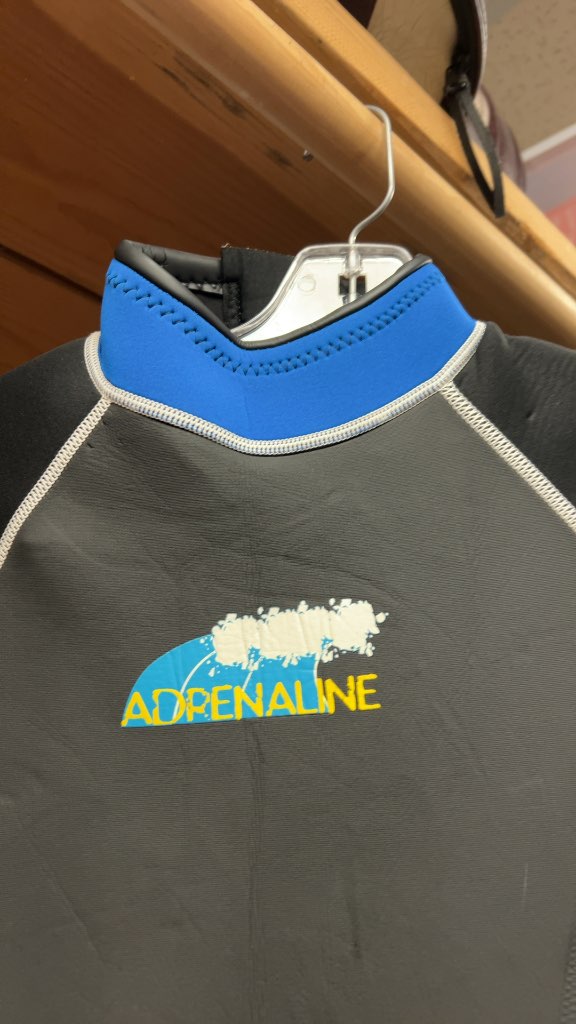 Adrenaline Junior Shorty Wetsuit - Black/Blue - Size 7/8