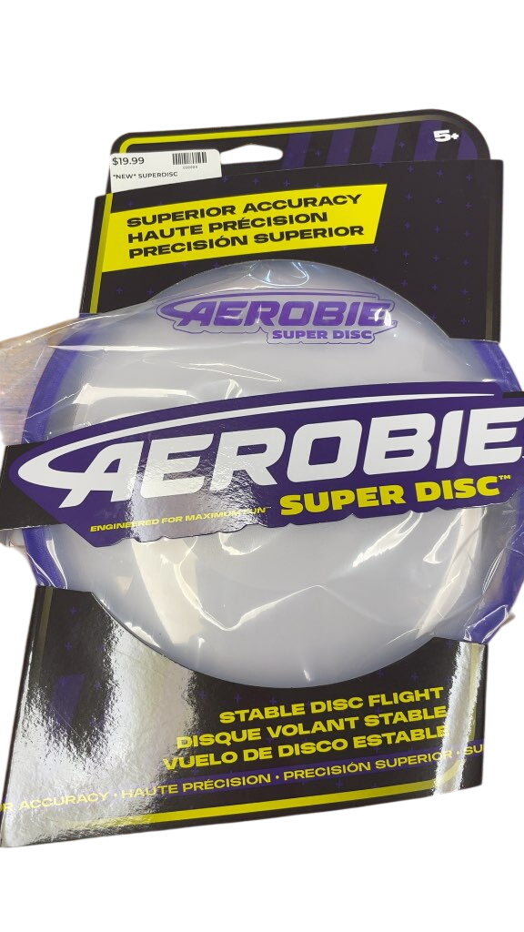 Aerobie Super Disc Flying Disc - White/Purple