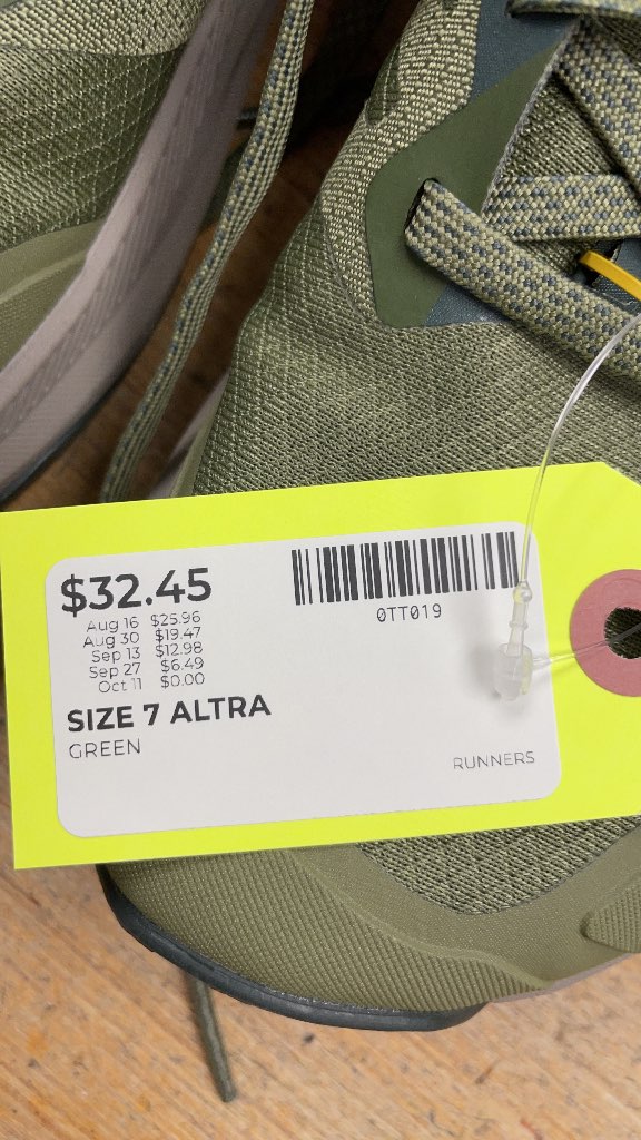Altra Green Running Shoes - Size 7