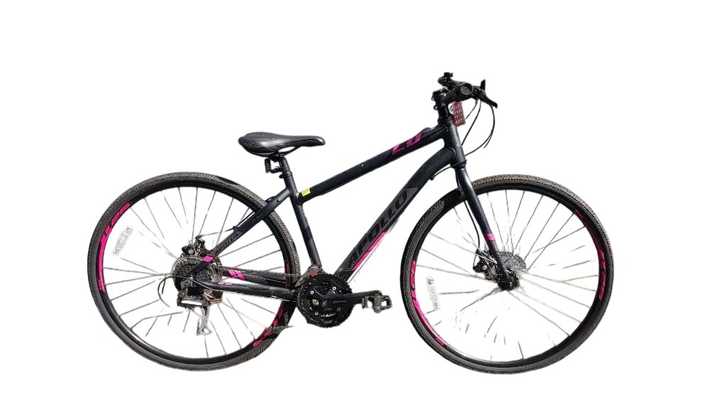 Apollo Excel Hybrid Bike Black/Pink Good Condition