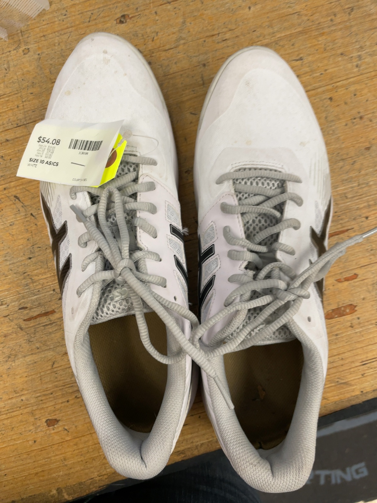 Asics Court Shoes Size 10 White