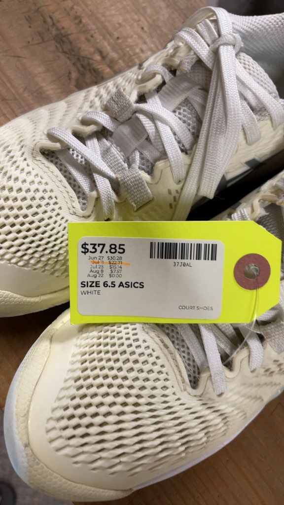 ASICS White Court Shoes Size 6.5