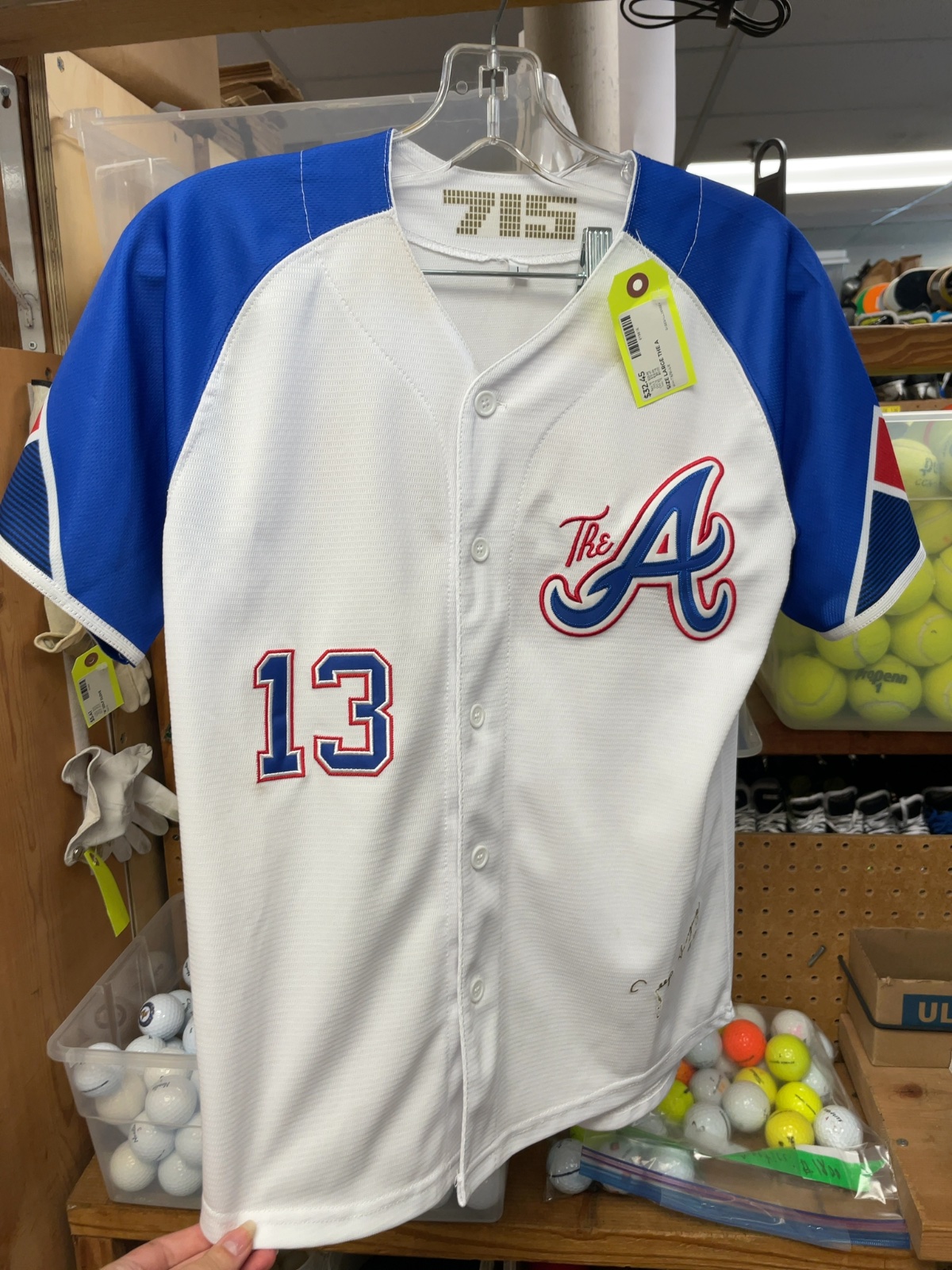 Atlanta Braves Ronald Acuña Jr. #13 City Connect Jersey Large White/Blue