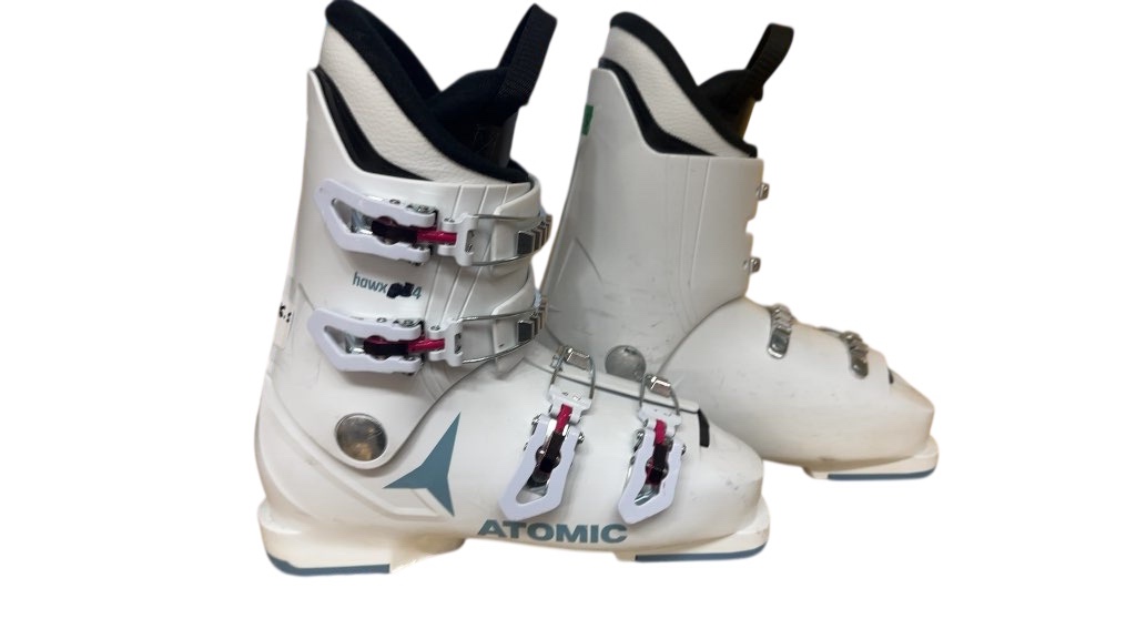Atomic Ski Boots Hawx Jr 4 White Used Size 26.5