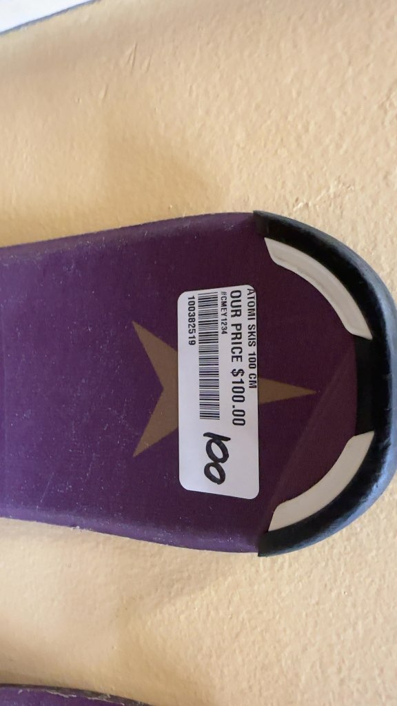 Atomic Vantage Girl Skis with Bindings Purple Used 100cm