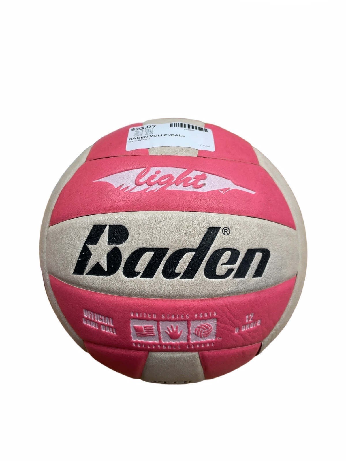 Baden Light Youth Volleyball White/Pink - image 1