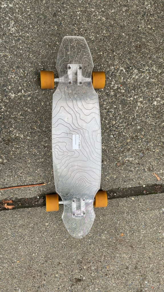 Bahne Topographic Clear Deck Skateboard