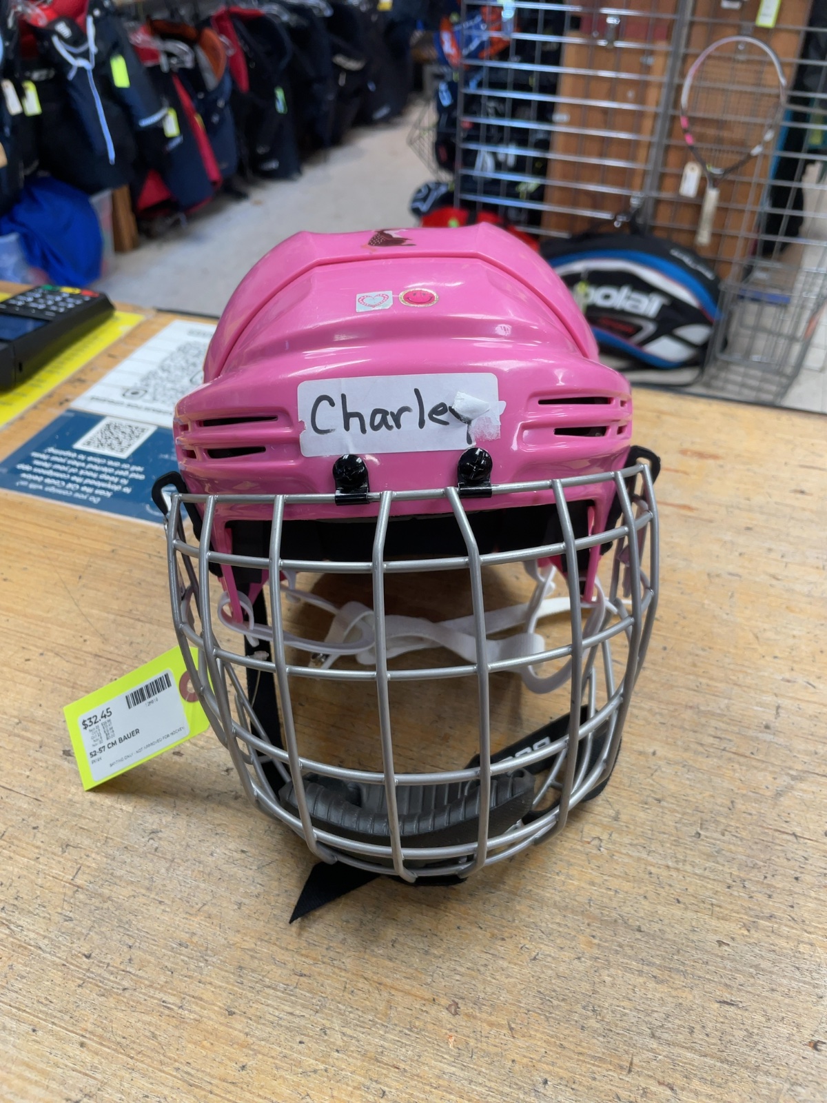 Bauer 2100 52-57 CM Pink Hockey Helmet