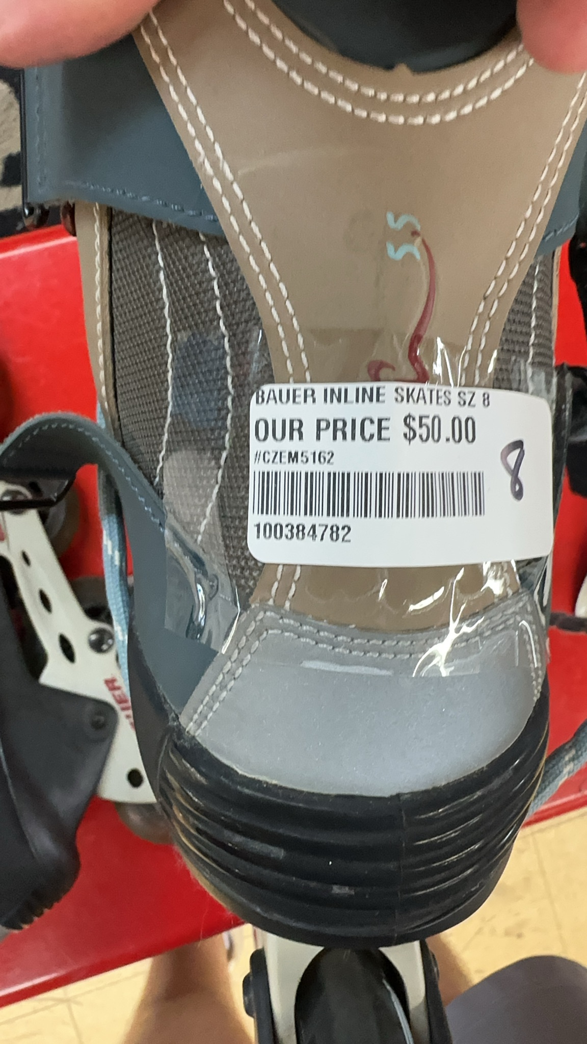 Bauer Aria Inline Skates Size 8