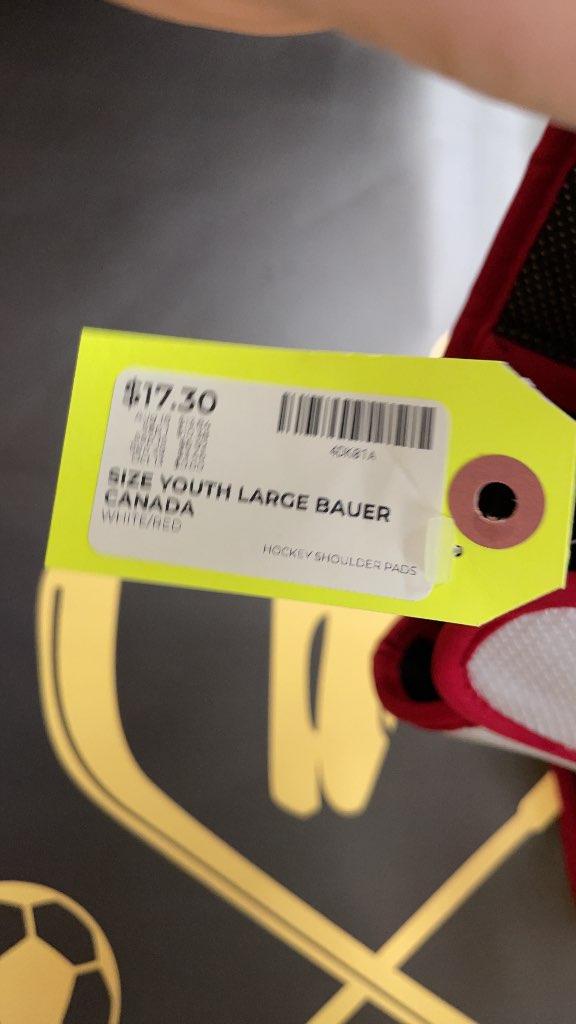 Bauer Canada Youth Large Hockey Shoulder Pads