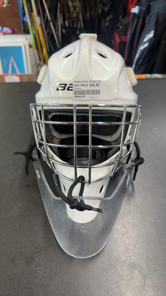 Bauer Goalie Helmet 930 White Used Junior