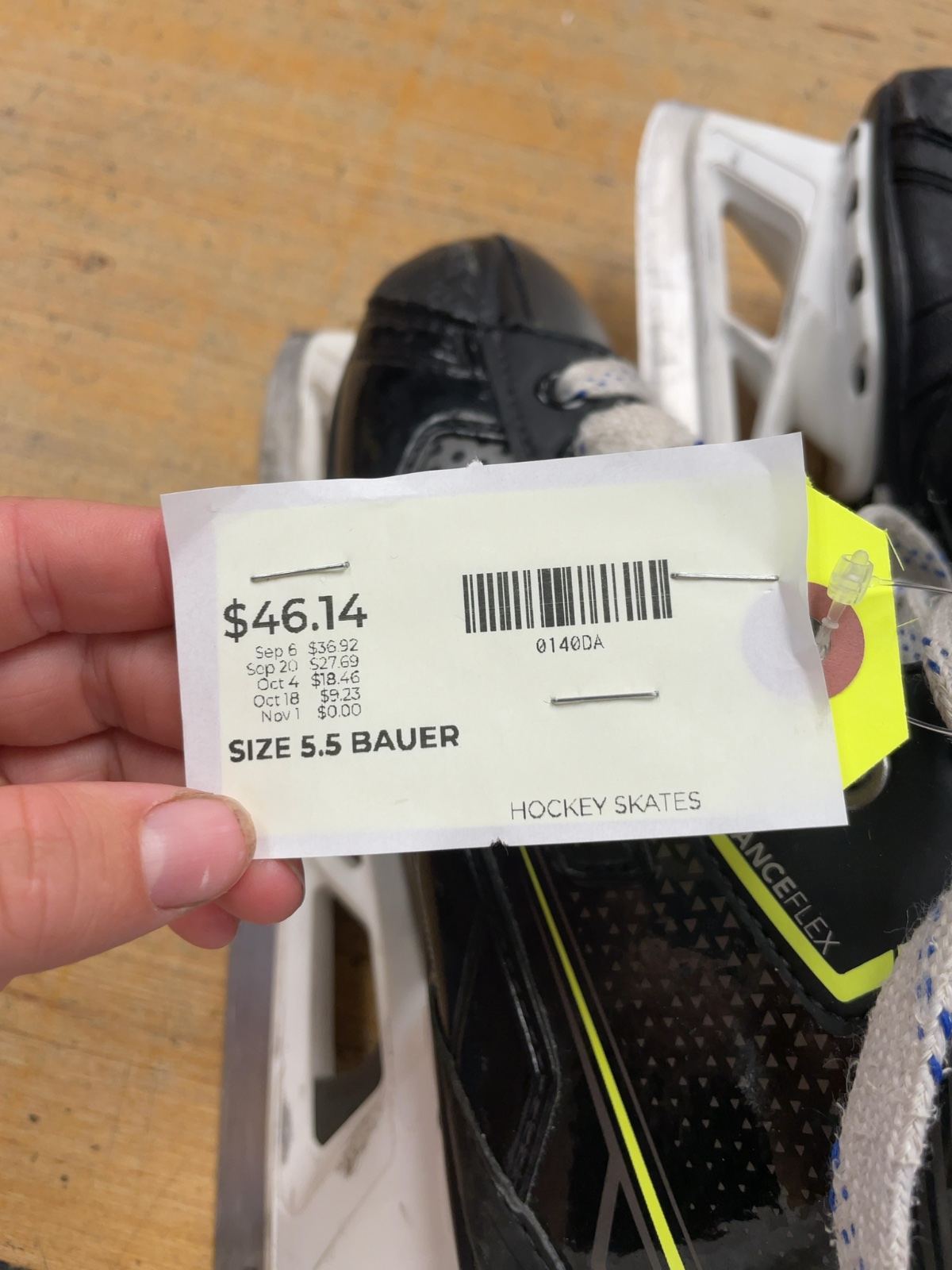 Bauer GSX Hockey Skates - Size 5.5