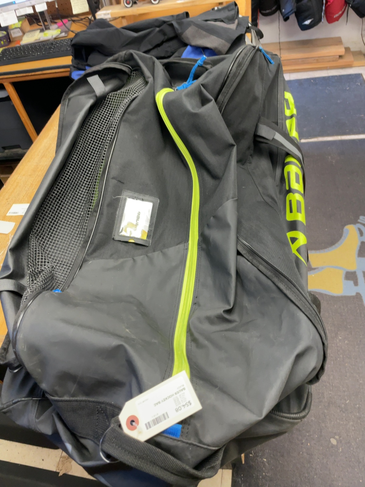 Bauer Hockey Bag Black/Lime