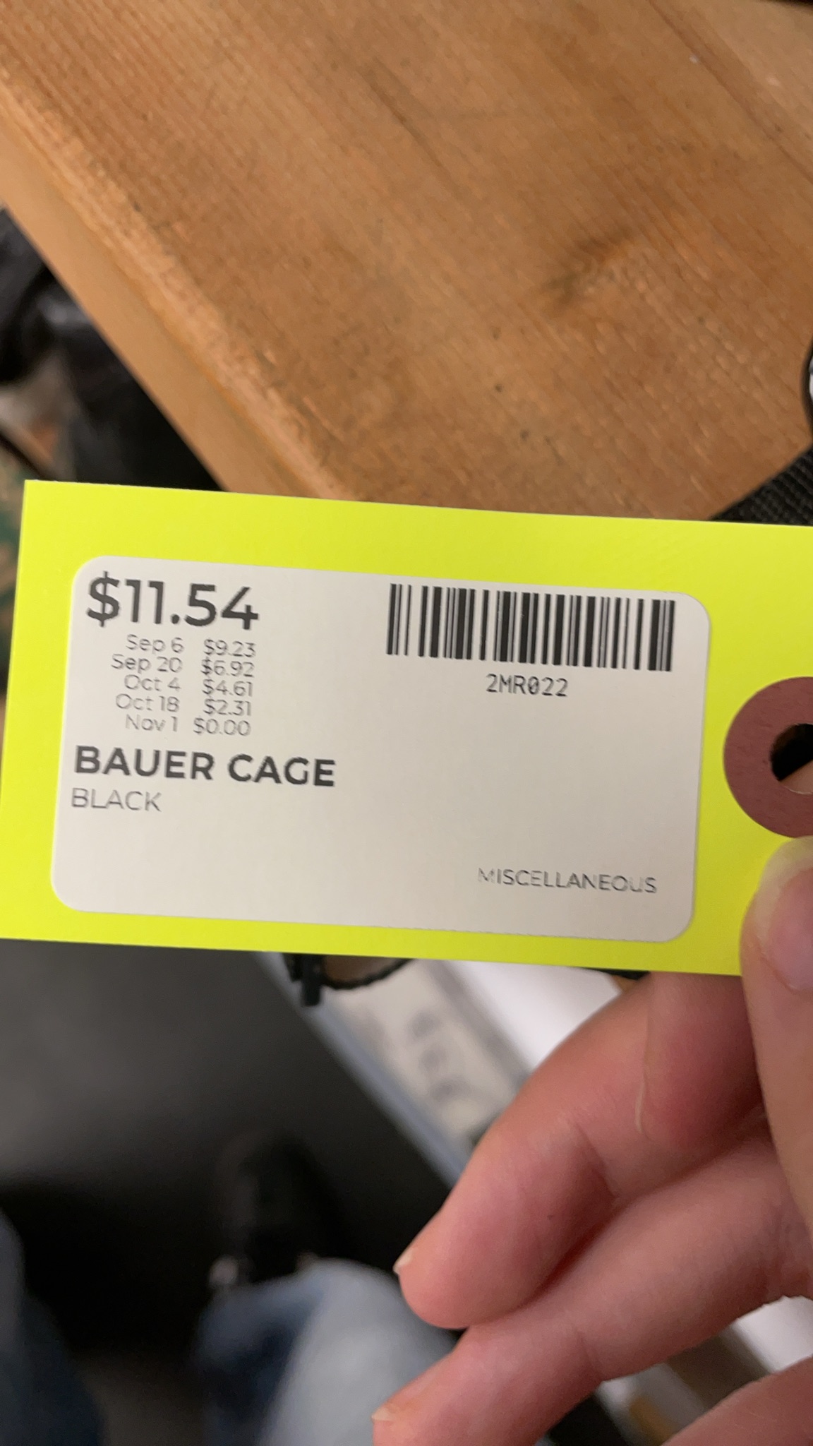 Bauer Hockey Helmet Cage - Black
