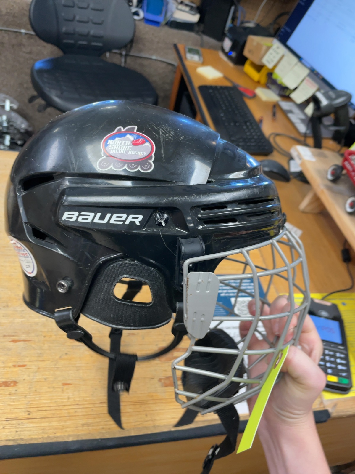 Bauer Hockey Helmet with Cage (56-61 cm)