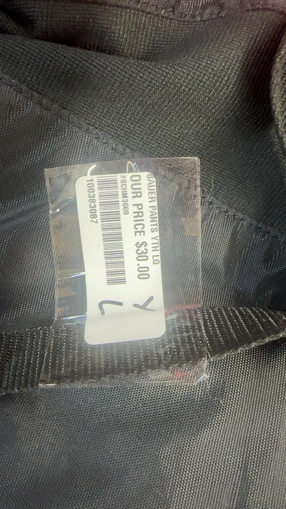Bauer Hockey Pants Youth Large Good Condition