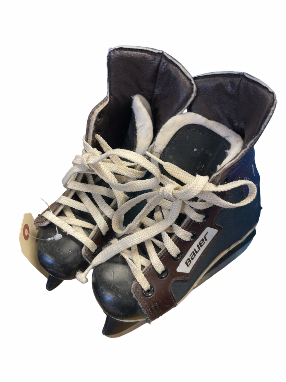 Bauer Hockey Skates 8.5C Black/Brown - image 1