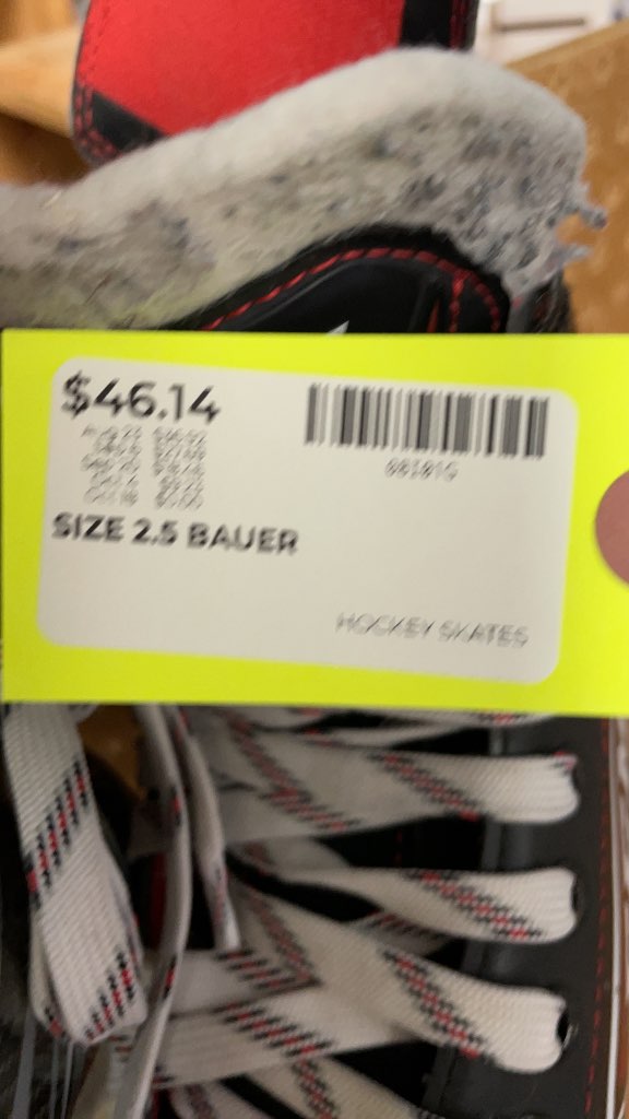 Bauer Hockey Skates Size 2.5