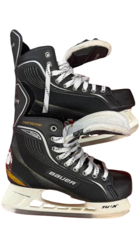 Bauer Hockey Skates Supreme Pro Black Used Size 7R - image 1
