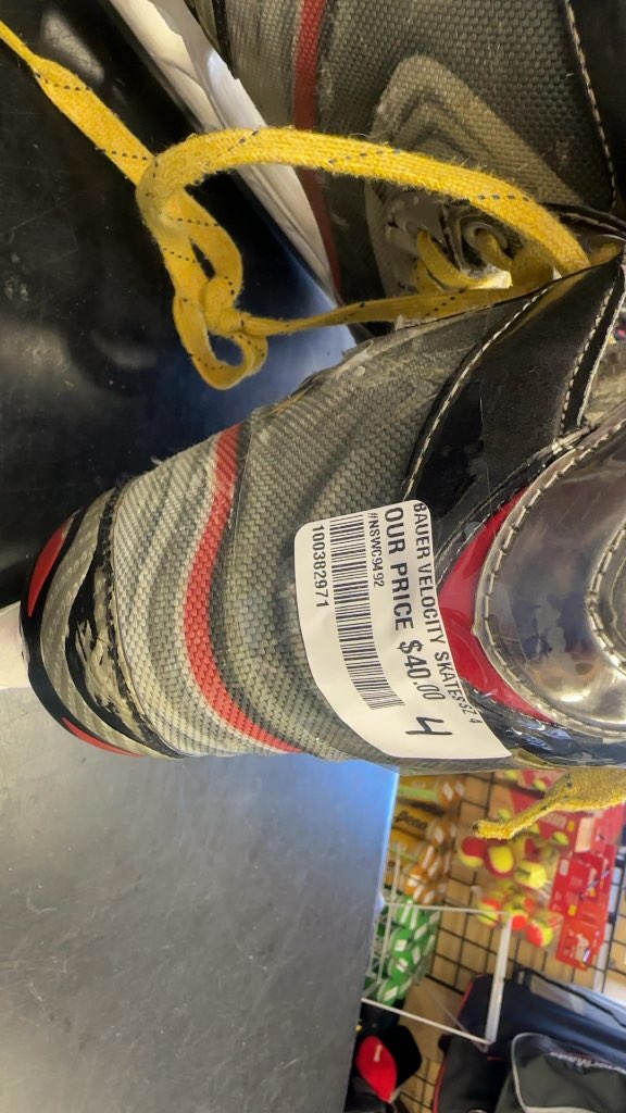 Bauer Hockey Skates Velocity Used Size 4