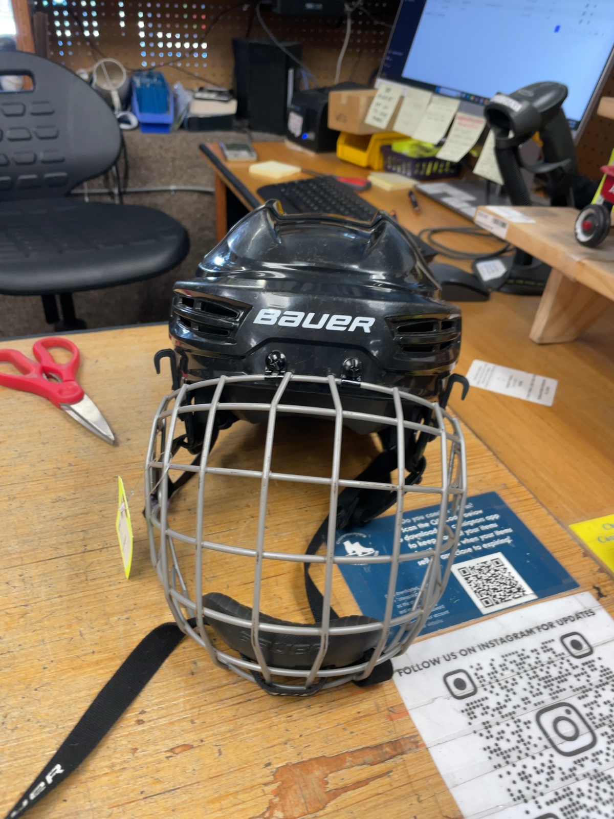 Bauer IMS 5.0 Hockey Helmet with Cage - Black - 52-57cm