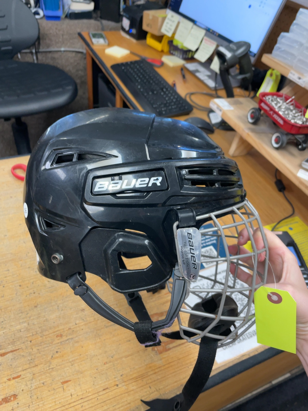 Bauer IMS 5.0 Hockey Helmet with Cage - Black - 52-57cm