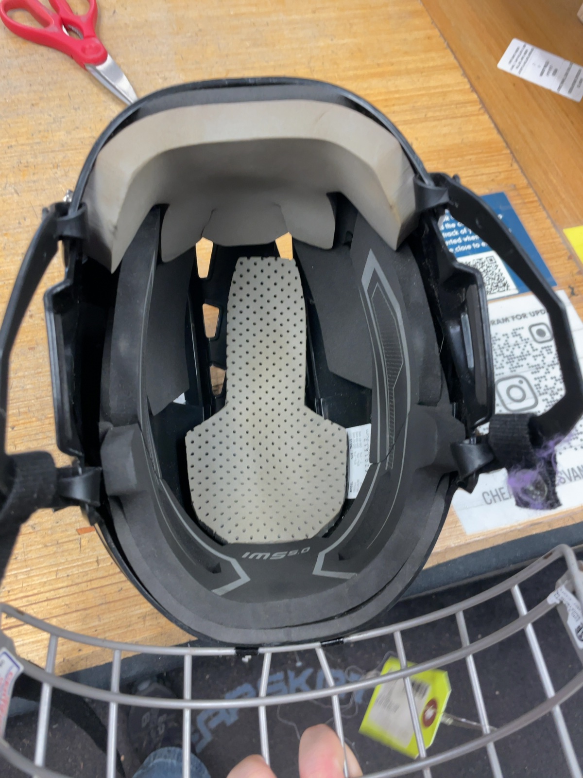 Bauer IMS 5.0 Hockey Helmet with Cage - Black - 52-57cm