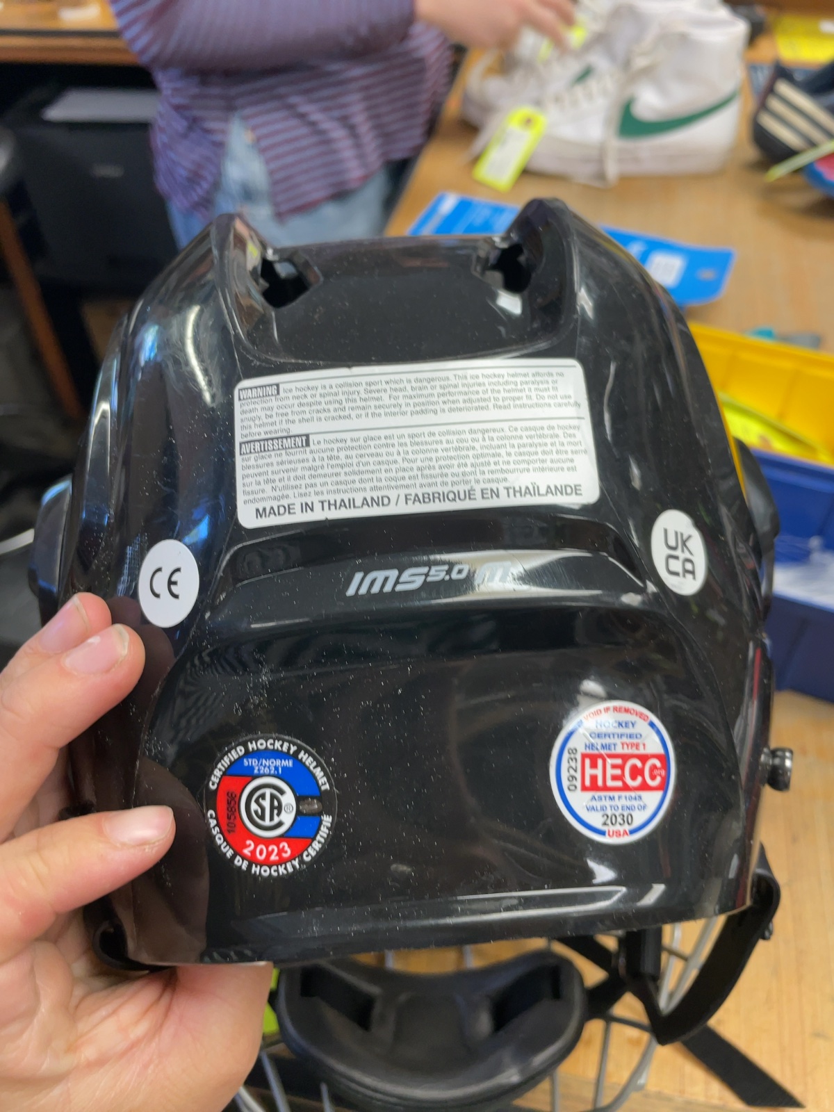 Bauer IMS 5.0 Hockey Helmet with Cage - Black - 54-56cm