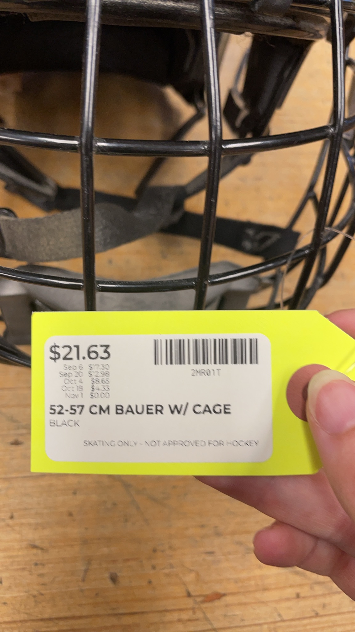 Bauer IMS 9.0 S Hockey Helmet with Cage - Black (52-57 cm)