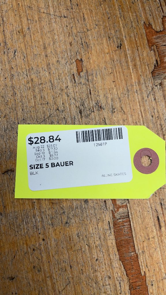 Bauer Inline Skates Size 5