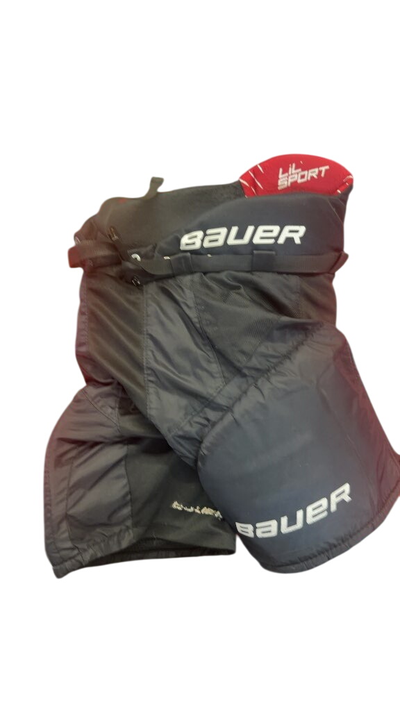 Bauer Lil Sport Junior Hockey Pants Black Used Junior Small - image 1