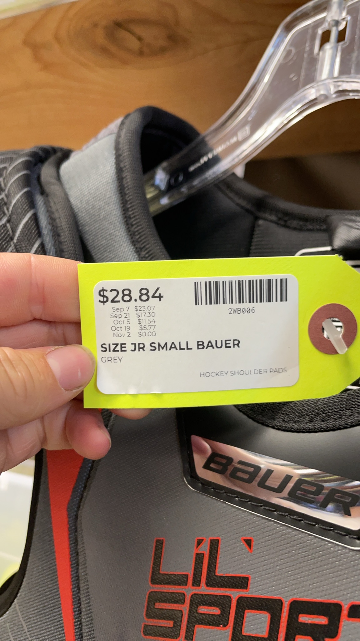 Bauer Lil' Sport Junior Small Hockey Shoulder Pads