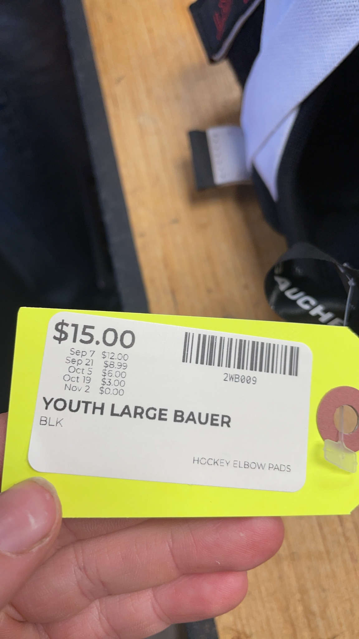 Bauer Lil' Sport Youth Large Hockey Elbow Pads