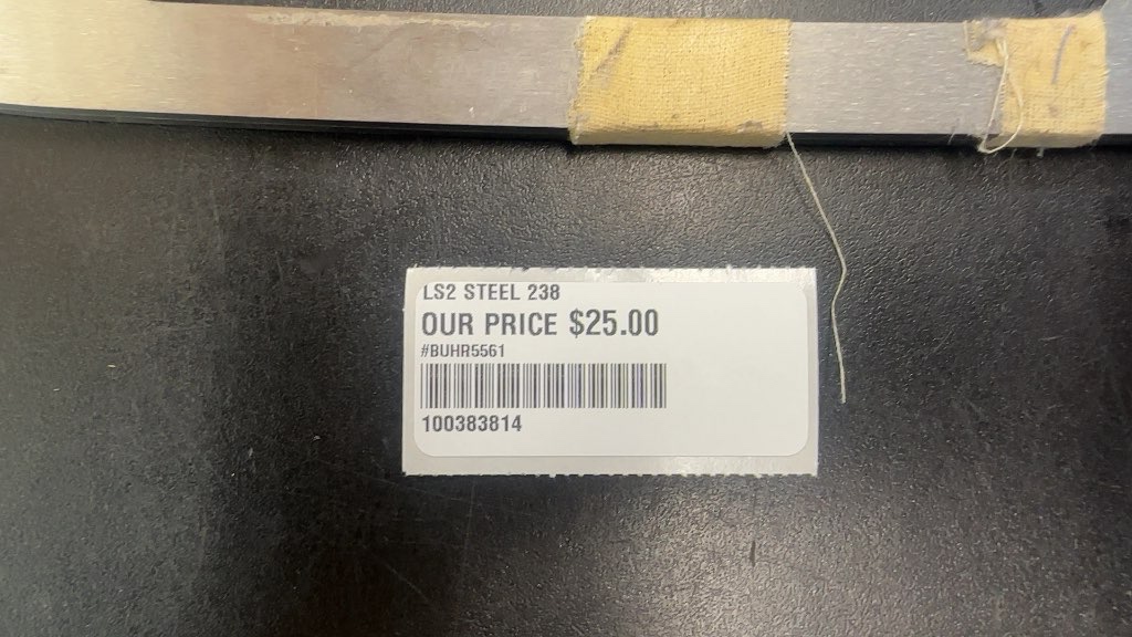 Bauer LS2 Steel Skate Runner Used 238