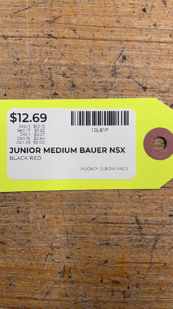 Bauer NSX Junior Medium Hockey Elbow Pads