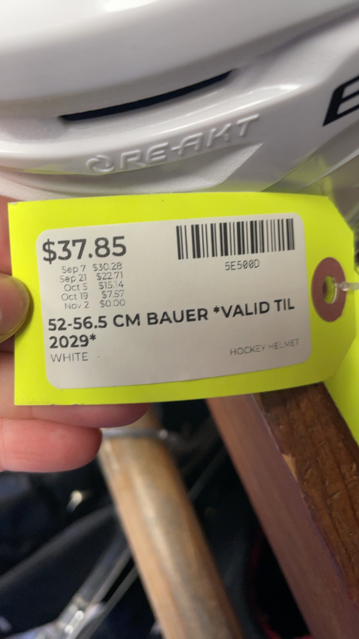 Bauer Re-Akt 85 Hockey Helmet - White